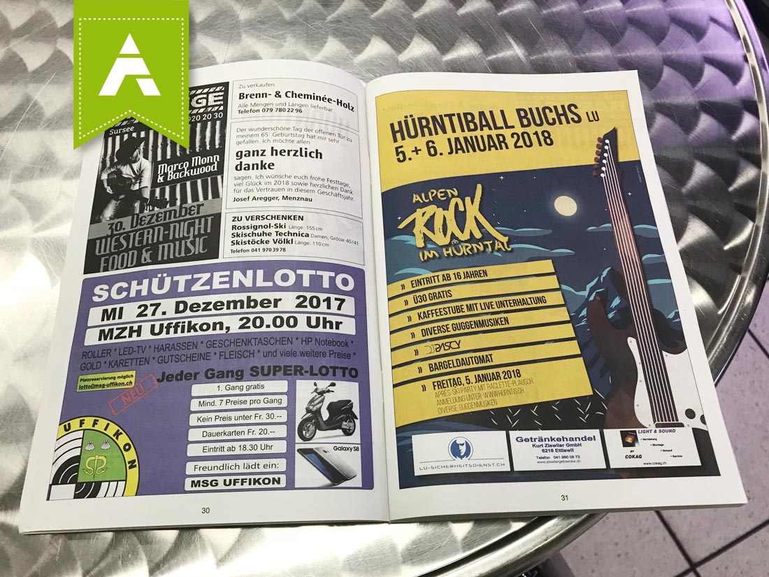 Flyer HÜRNTIBALL 2018 im Wochenpass